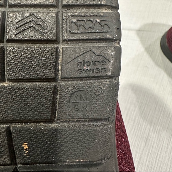 Alpine Swiss Kilian Mesh Red Burgundy Trainer Sneakers • Men’s 7 / Women’s 9 - Picture 10 of 10